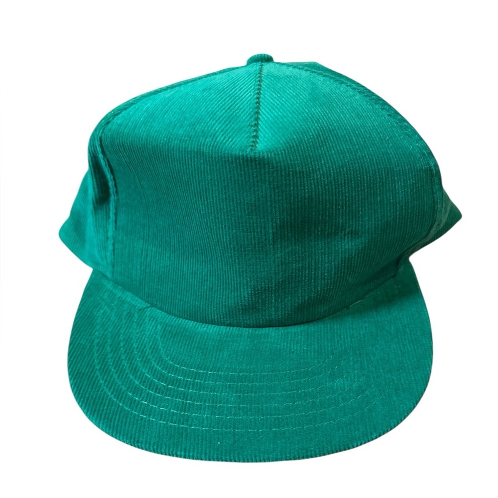 Vintage green corduroy snap back, o/s